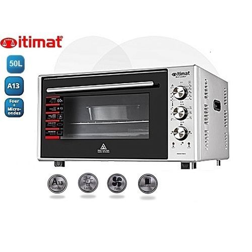 Itimat 50L Four double vitrage ventilateur turbo lampe intérieur
 Fiche Technique et Prix au Maroc