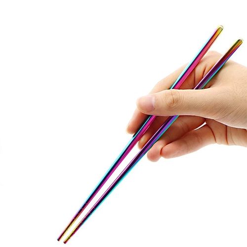 Korean Pair Stainless Steel Chopsticks Multi-couleur
 Fiche Technique et Prix au Maroc