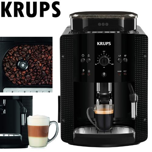 Krups Cafetière Automatique à grains avec broyeur intégré et mousseur a lait buse vapeur Machine à caf
 Fiche Technique et Prix au Maroc