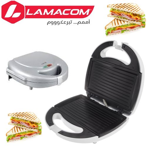 Lamacom Sandwich Toaster, Presse Panini petite modèle, Machine à panini Anti adhésive
 Fiche Technique et Prix au Maroc