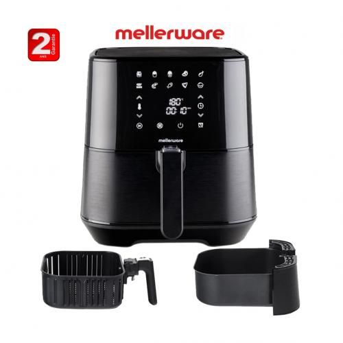 Mellerware Friteuse à air sans huile CRUNCHY PLUSBLACK10 programmesXXL5.5L-2ans de garantie
 Fiche Technique et Prix au Maroc