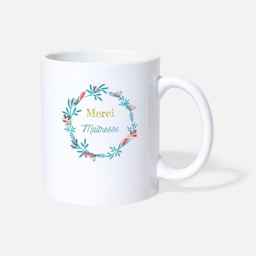Merci Maîtresse, Tasse cadeau de café - Mug
 Fiche Technique et Prix au Maroc