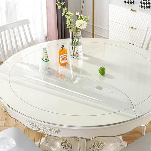 Nappe transparente epaisse en PVC, forme ronde -diamètre = 120 cm-
 Fiche Technique et Prix au Maroc