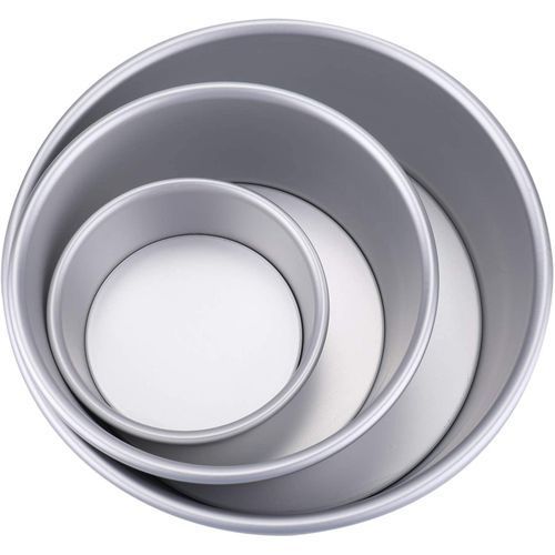 Offfre Ensemble de 3 moules à gâteau rond en aluminium
 Fiche Technique et Prix au Maroc