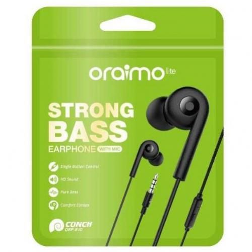 Oraimo Écouteurs filaires Pure Bass & son HD+microphone Intra-auriculaires سماعات سلكية
 Fiche Technique et Prix au Maroc