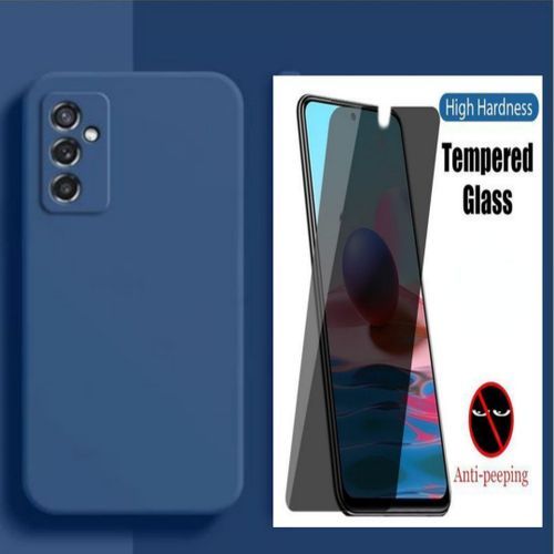 Pack : Pochette Compatible avec Samsung A54 5G les touches facile utilise Bleu marine + Incassable Fumée pour Samsung A54 5G Fort
 Fiche Technique et Prix au Maroc