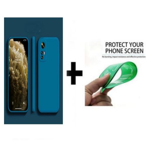 Pack : Pochette pour Xiaomi 12T pro  Bleu + ciramic full HD flexible
 Fiche Technique et Prix au Maroc