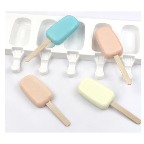 Pack de Moule à 4 Cavités à Crème glace Silicone + 100 bâtonnets à glace en bois
 Fiche Technique et Prix au Maroc