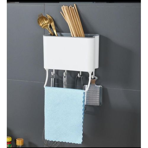 Panier porte ustensiles cuisine BLANC
 Fiche Technique et Prix au Maroc