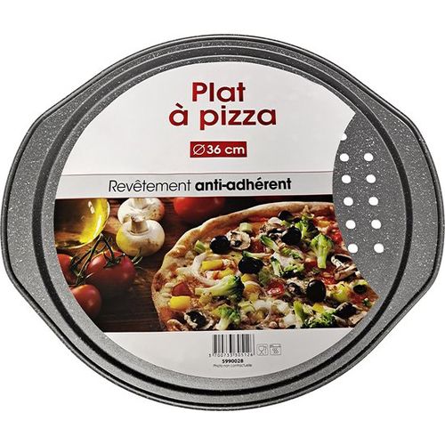 Plat à pizza revêtement antiadhésif 36cm
 Fiche Technique et Prix au Maroc