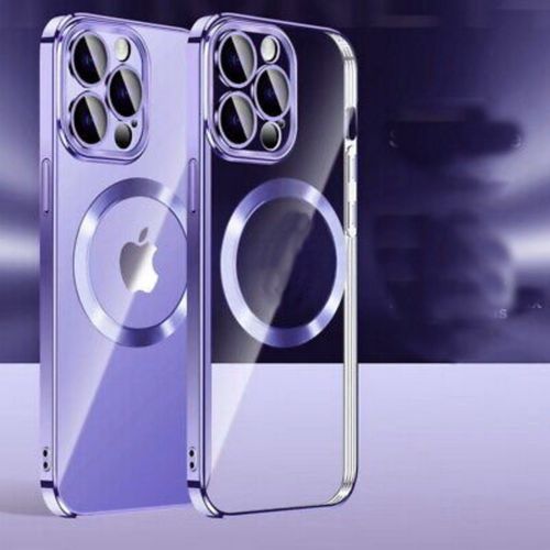 Pochette coque silicone pour iphone 14 pro max transparent souple meilleur mauve
 Fiche Technique et Prix au Maroc