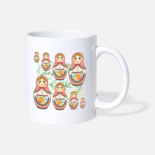 Poupée Matriochka Russie Babushka, Tasse cadeau de café - Mug
 Fiche Technique et Prix au Maroc