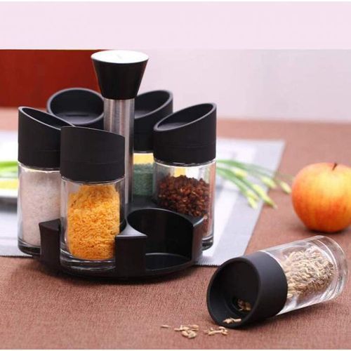 Présentoir Support à épices carrousel 6 pots en verre 360
 Fiche Technique et Prix au Maroc