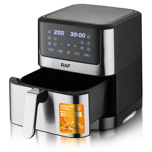 RAF Friteuse sans huile XXL - 10L - Air fryer tactile - 1800Watts - 8 programmes
 Fiche Technique et Prix au Maroc
