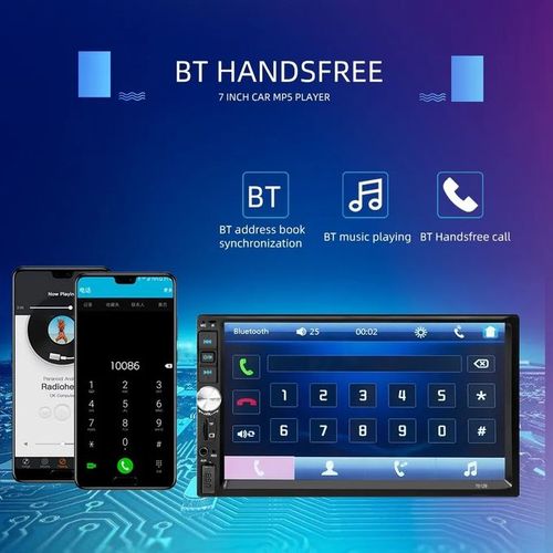 Radio Mp5 bluetooth avec écran 7pouces tactile
 Fiche Technique et Prix au Maroc