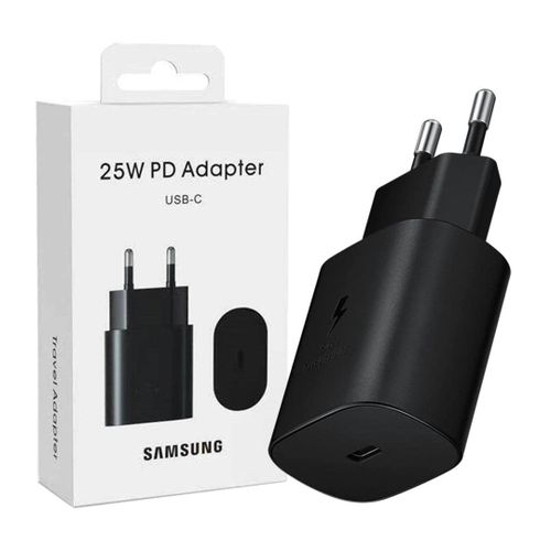 Samsung Original Adapter USB-C 25W PD Super Fast Charging 3.0A Black
 Fiche Technique et Prix au Maroc