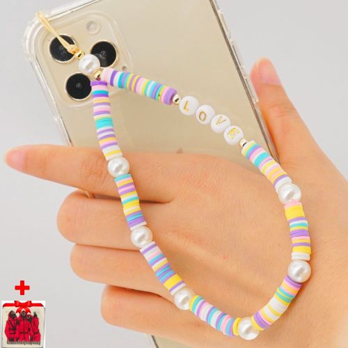 Sangles Téléphone Ensorcelant En Heishi Love + Sticker Choose
 Fiche Technique et Prix au Maroc