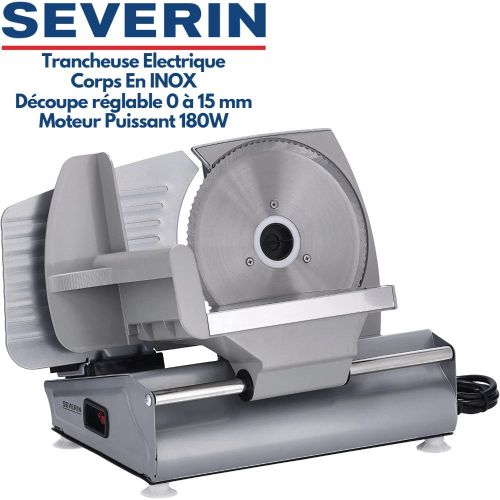 Severin AS3915 Trancheuse A Jambon Viande Fromage Et Pain 0-15 mm En INOX Trancheuse Electrique 180W
 Fiche Technique et Prix au Maroc