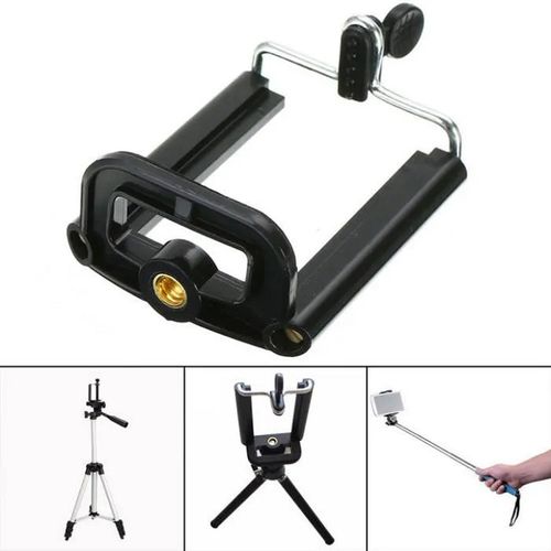 Support Adaptateur pour Telephone Trépied Smartphone - Pour SelfieTripied Tripod
 Fiche Technique et Prix au Maroc