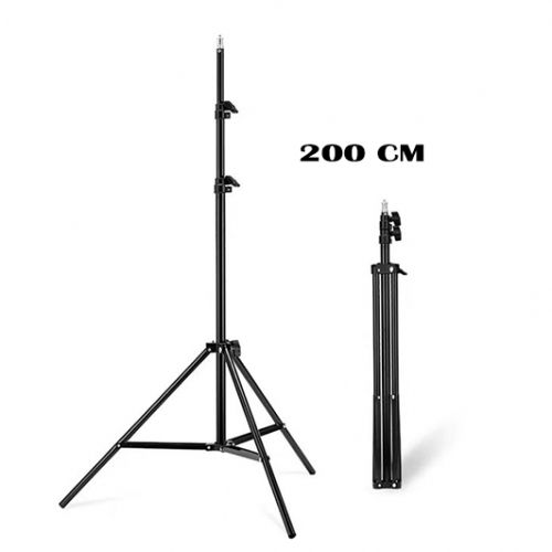 Support de Studio Universel 200cm Trépied Pour Ring Light / Soft Box / Caméra / Téléphone
 Fiche Technique et Prix au Maroc