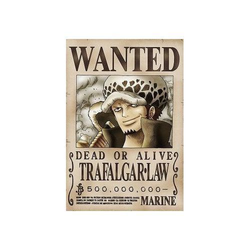 TRAFALGAR•LAW Wanted Poster plastifiè Haut qualité (30 cm/ 21 cm) One Piece Anime
 Fiche Technique et Prix au Maroc