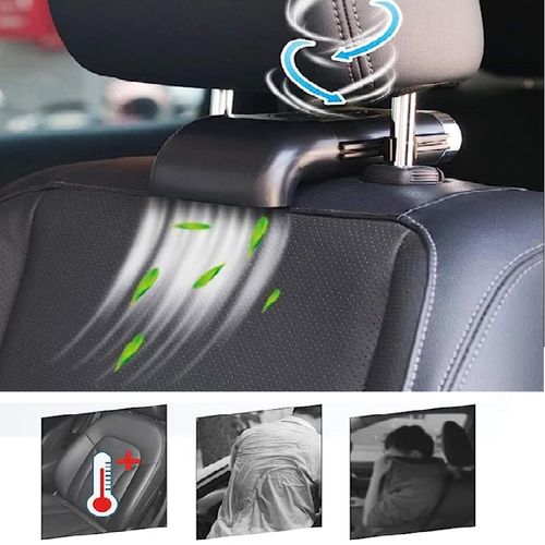 Ventilateur de siège de voiture, refroidisseur silencieux, sans fil, 3 vitesses
 Fiche Technique et Prix au Maroc