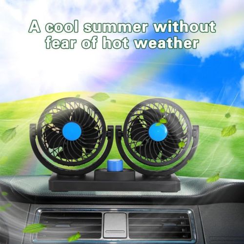 Ventilateur pour voiture double portable  Véhicule rotatif refroidissement
 Fiche Technique et Prix au Maroc