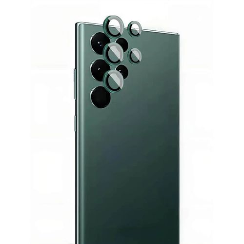 Verre Trempé pour Samsung Galaxy s22 ultra Caméra Protecteur Bague individuelle en métal Sans Bulle Anti-Rayures Caméra Protecteur D'écran Film lentill de protection (Vert)
 Fiche Technique et Prix au Maroc