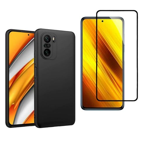 Xiaomi Poco F3 Coque Silicone Noir  + 1 Verres Trempes Noir
 Fiche Technique et Prix au Maroc