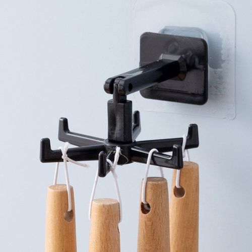 pakc de 4 Crochet de cuisine universel polyvalent, support rotatif à 360 degrés
 Fiche Technique et Prix au Maroc