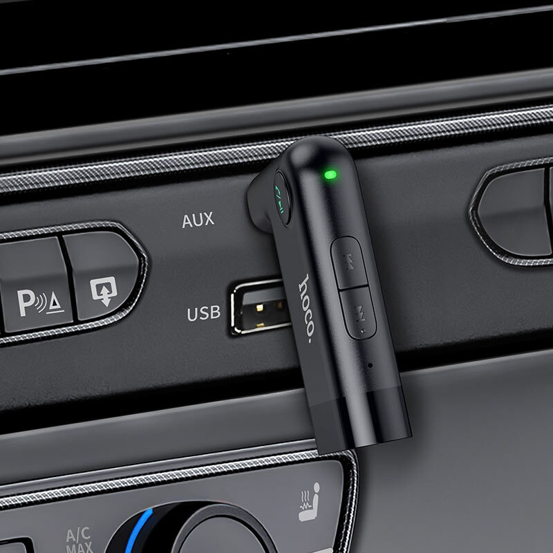 hoco e53 dawn sound in car aux wireless receiver interior