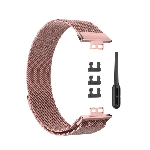 Bande de Remplacement Bracelet Rose Gold en acier pour Huawei Watch Fit
 Fiche Technique et Prix au Maroc