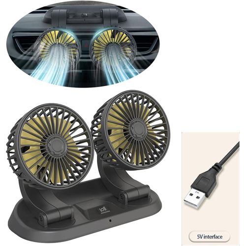 Ventilateur de Voiture de Refroidissement,Ventilateur à Double tête ,faible bruit 12V
 Fiche Technique et Prix au Maroc