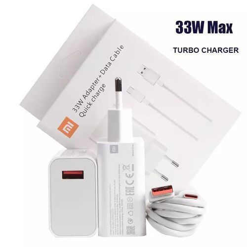 XIAOMI Chargeur 33W Charge Turbo charge rapide 5A Avec Cable type-c
 Fiche Technique et Prix au Maroc