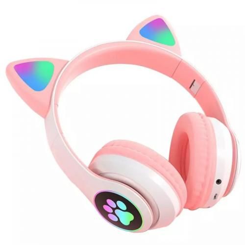 Écouteurs Bluetooth5.0 Pour Chat Music Headset Cat Ear Headphones Wireless-ROSE-
 Fiche Technique et Prix au Maroc