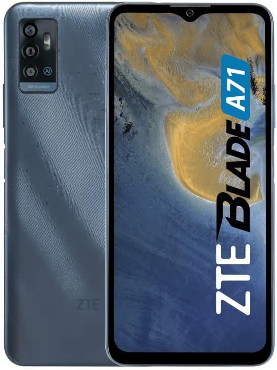 ZTE Blade A71 Simfree 64 Go/3 Go 4G/LTE Gris Fiche Technique et Prix au Maroc