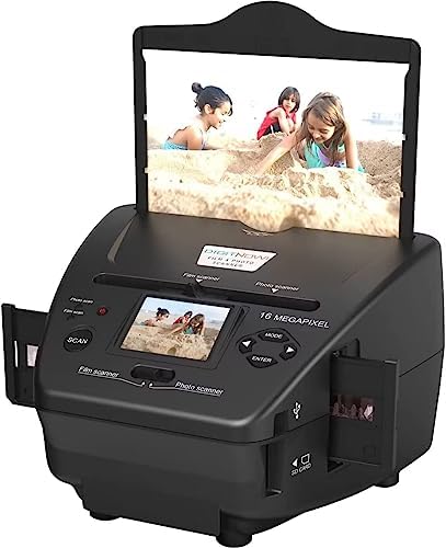 16MP Digital Film Scanner, Scanner Diapositives, Multi-Scanner pour Photos, Diapositives et négatifs, Conversion de Diapositives et de négatifs au Format numérique, écran LCD 2,4" Fiche Technique et Prix au Maroc