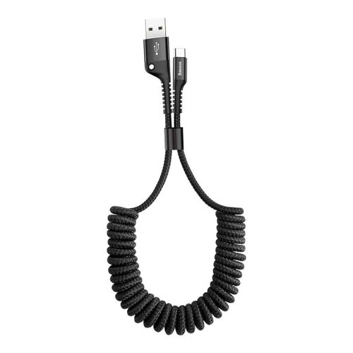 Baseus Câble de données à ressort Fish Eye avec fil en nylon USB Lightning 1M 2A noir
 Fiche Technique et Prix au Maroc