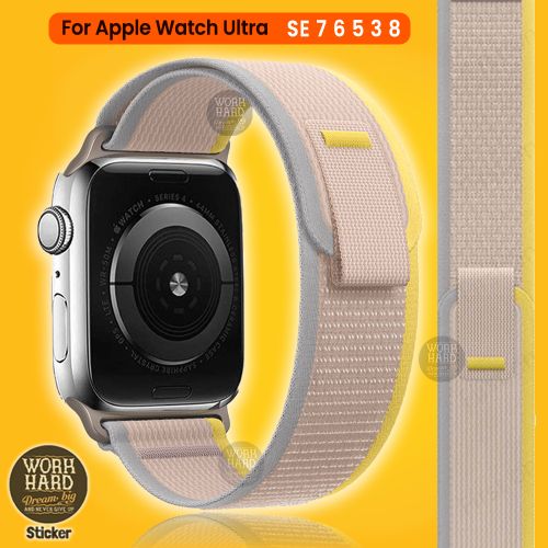 Bracelets de remplacement pour Apple Watch Series 8/7/6/SE/5/4/3/2/1 Yellow+Sticker
 Fiche Technique et Prix au Maroc