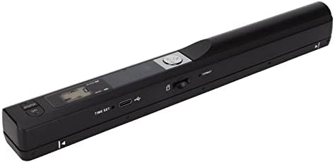 Scanner Portable, Scanner de Documents Mobile Compact, Scanner de Photos pour Documents A4 Images Pages Textes en 300 600 900 DPI, Format PDF/JPG, Prise en Charge du Stockage sur Carte TF(Le Noir) Fiche Technique et Prix au Maroc