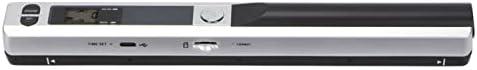 Scanner Portable, Scanner Portable, Opération Simple, Stockage de Carte Mémoire sans Lecteur, Poids Léger pour Photos pour Documents (Argent Noir) Fiche Technique et Prix au Maroc
