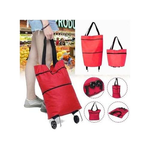 Sac shopping pliable 30 litres, chariot multi-usage à roulettes
 Fiche Technique et Prix au Maroc