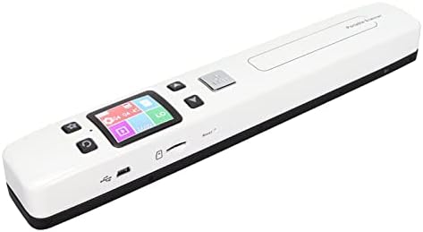 Scanner Portable, 300/600/1050DPI Double Mode Format A4 JPEG PDF Photo Scanner Large Application pour Brouillon (Blanc) Fiche Technique et Prix au Maroc