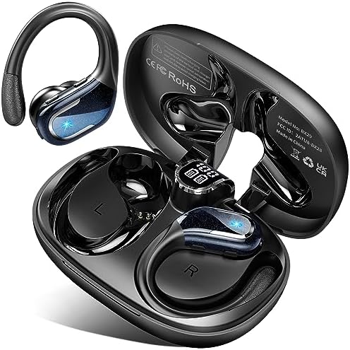 Ecouteur Bluetooth sans Fil Sport, 2023 Ecouteurs Bluetooth 5.3 avec ENC Réduction de Bruit, 90H Hi-FI Son Stéréo Ecouteur sans Fil avec Écran LED, IP7 Étanche Casque Bluetooth, pour Running/Gym
 Avis, Fiche Technique et Prix au Maroc