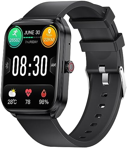 SIEMORL Montre Connectée,1.93''Smartwatch avec Bluetooth Appel,Moniteur de Sommeil Créquence Cardiaque,Compteur 100 Modes Sport,Femmes Homme Montre Connectée Étanche IP68 pour iOS Android Fiche Technique et Prix au Maroc