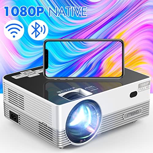 Projecteur avec WiFi et Bluetooth, MOOKA Native 1080P Projecteur portable 4K pris en charge avec sac de transport, mini projecteur vidéo de film 8500L compatible avec HDMI/TV Stick/iOS/Android/PS5
Avis, Fiche Technique et Prix au Maroc
