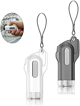 DONYA 2 pcs Porte-Clés Outil De Sauvetage, Brise-Vitre, Coupe-Ceinture ,Marteau D'Urgence Pour Voiture, Verre Trempé À Tête En Acier Au Tungstène Sécurité Avec Vitre Les Bus Et Autres Véhicules Fiche Technique et Prix au Maroc