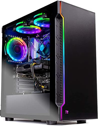 Skytech Shadow 3.0 Gaming PC Desktop – Intel Core i5 10400F 2.9 GHz, GTX 1660 Super, 500GB SSD, 16G DDR4 3200, 600W Gold PSU, AC Wi-Fi, Windows 10 Home 64-bit Fiche Technique et Prix au Maroc