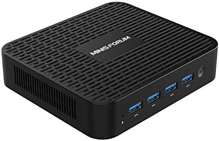 MINISFORUM GK41 Mini PC 8 Go DDR4 RAM 128 Go SSD Celeron J4125 (jusqu'à 2,7 GHz), sorties HDMI et DP 4K @ 60 Hz, 2X Gigabit Ethernet, 4X USB 3.0, mini ordinateur WiFi double bande
 Fiche Technique et Prix au Maroc