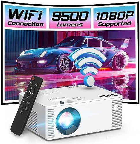TMY Mini projecteur WiFi, projecteur portable HD 1080P avec 9 500 lumens, projecteur de film extérieur pour smartphone, compatible avec iOS/Android/PC/TV Stick/PS5/HDMI/AV/USB/TF
Avis, Fiche Technique et Prix au Maroc